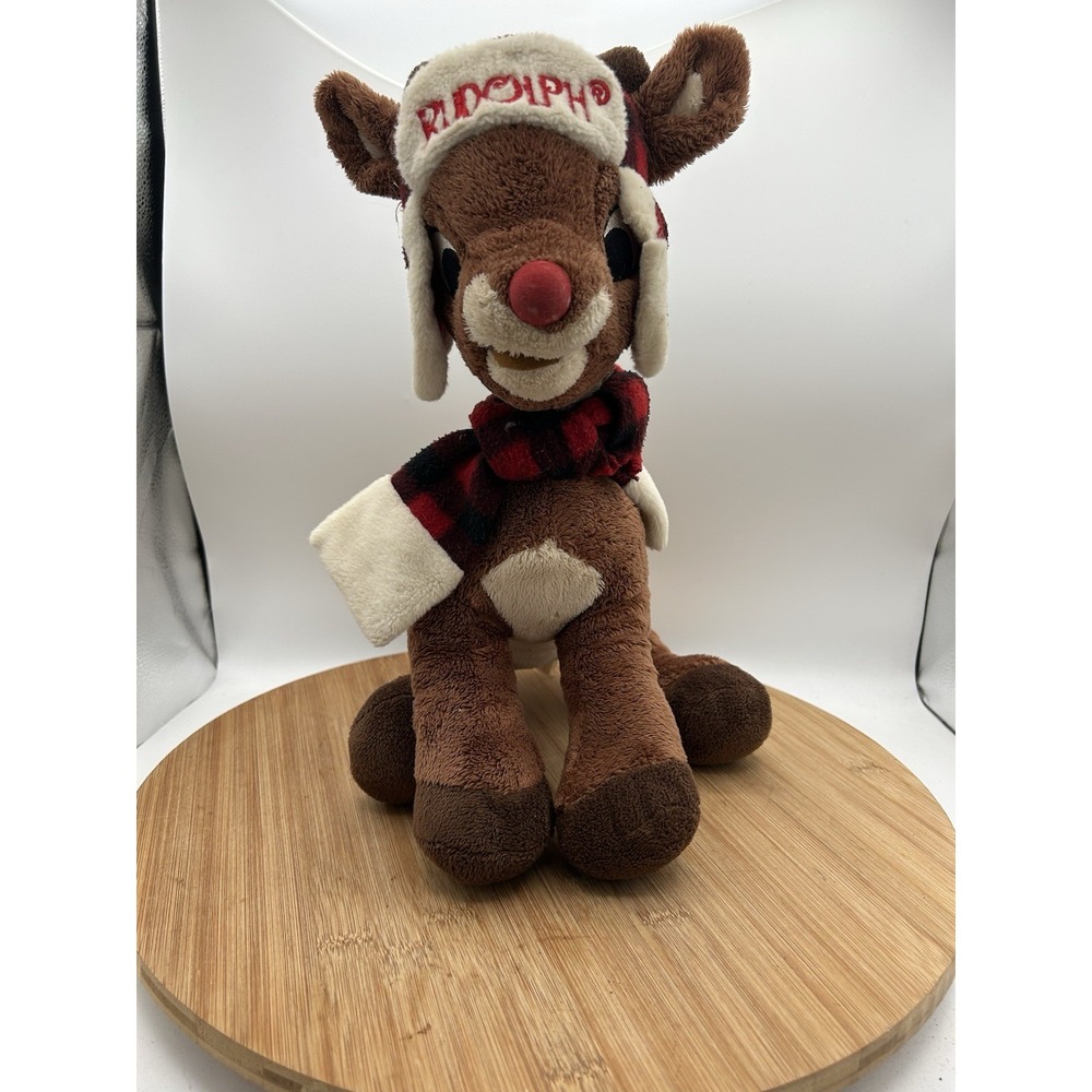 Dan Dee Rudolph The Red-Nosed Reindeer‎ 14" Stuffed Animal Plush Toy